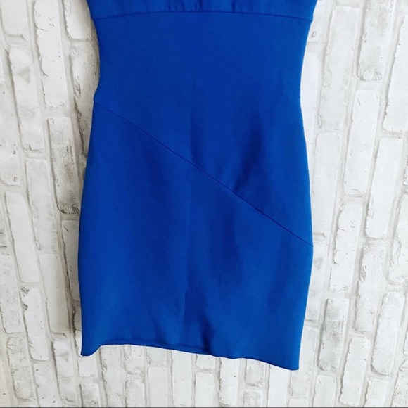 Diane von Furstenberg Bevin Blue Sheath Dress sz 0 - Picture 7 of 14